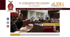 Desktop Screenshot of congresosinaloa.gob.mx